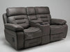 Tuscany 2 Seater Electric Recliner Sofa & Cinema Seats in Grey Fabric - Damaged at Back - Ex Display Sofas 339