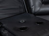 Electric Recliner Corner Sofa in Black Leather | Console, Storage, USB, Wireless Charger & Cup Holders | Veneto | Sofa Sale