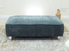 Grey Fabric Footstool - Vicenza