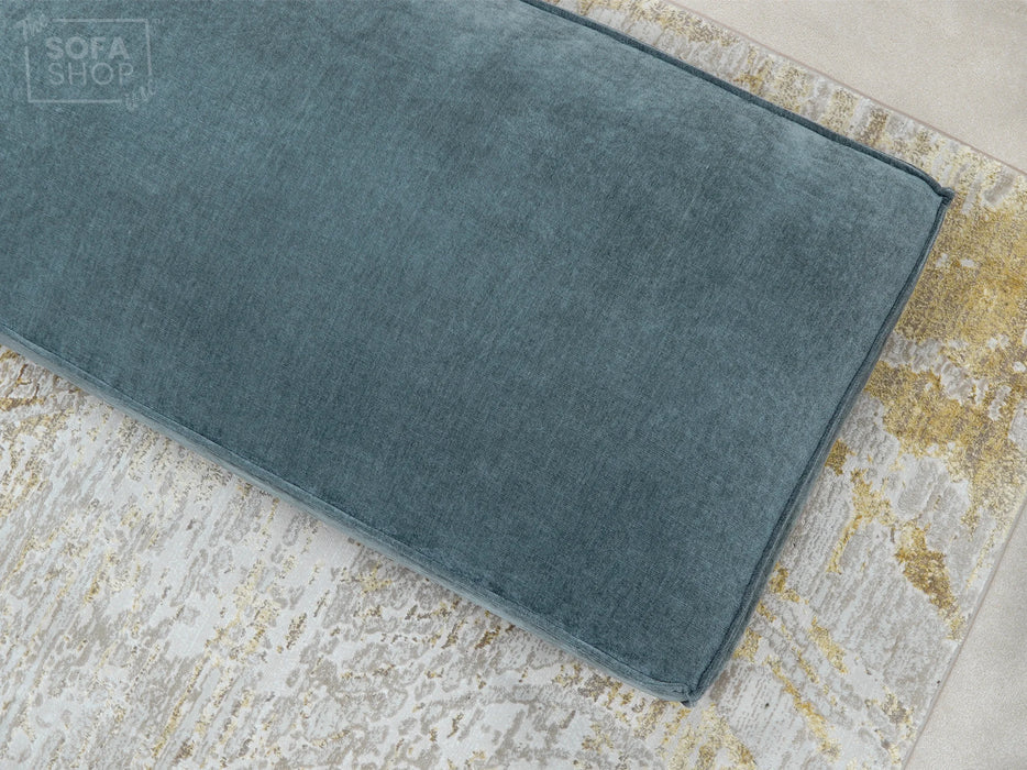 Grey Fabric Footstool - Vicenza