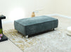 Grey Fabric Footstool - Vicenza