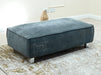 Grey Fabric Footstool - Vicenza