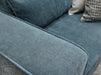 4 Seater Sofa and Chair in Grey Fabric - Matching Extra Wide Footstool - Vicenza