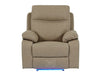 Electric Recliner Chair & Cinema Seat In Beige Resilience Fabric With White Stitching, Power Headrest - Vinsonova