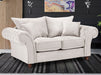 2 Seater Chesterfield Sofa In Grey Or Beige Fabric - Windsor