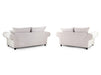 3+2 Chesterfield Sofa In Grey Or Cream Fabric- Windsor