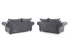 3+2 Chesterfield Sofa In Grey Or Cream Fabric- Windsor