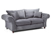 3+2 Chesterfield Sofa In Grey Or Cream Fabric- Windsor