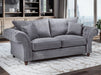 3 Seater Chesterfield Sofa In Grey Or Beige Fabric - Windsor