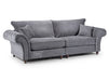 4 Seater Chesterfield Sofa in Cream Or Grey Fabric - Windsor