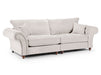 4 Seater Chesterfield Sofa in Cream Or Grey Fabric - Windsor