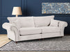 4 Seater Chesterfield Sofa in Cream Or Grey Fabric - Windsor