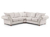 Large Corner Sofa in Cream Or Grey Fabric - Windsor