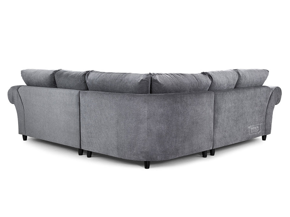 Large Corner Sofa in Cream Or Grey Fabric - Windsor