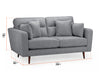 2 Seater Fabric Sofa in Beige Or Grey - Zenith