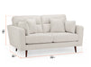 3+2 Seater Fabric Sofa in Beige Or Grey - Zenith