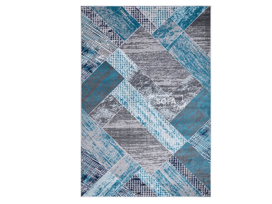 Blue Rug Woven Fabric in Small and Large Sizes- Baza