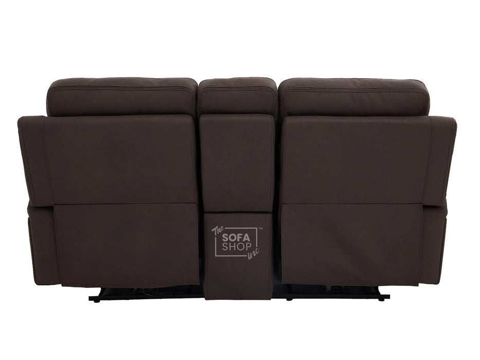 3+2 Electric Recliner Sofa Set in Brown Resillience Fabric | Hi-Tech Cinema Package with Massage, Drop-Down Table, Power Headrest, Power Recliner, Storage Drawer, USB & Wireless Charging | Sicily