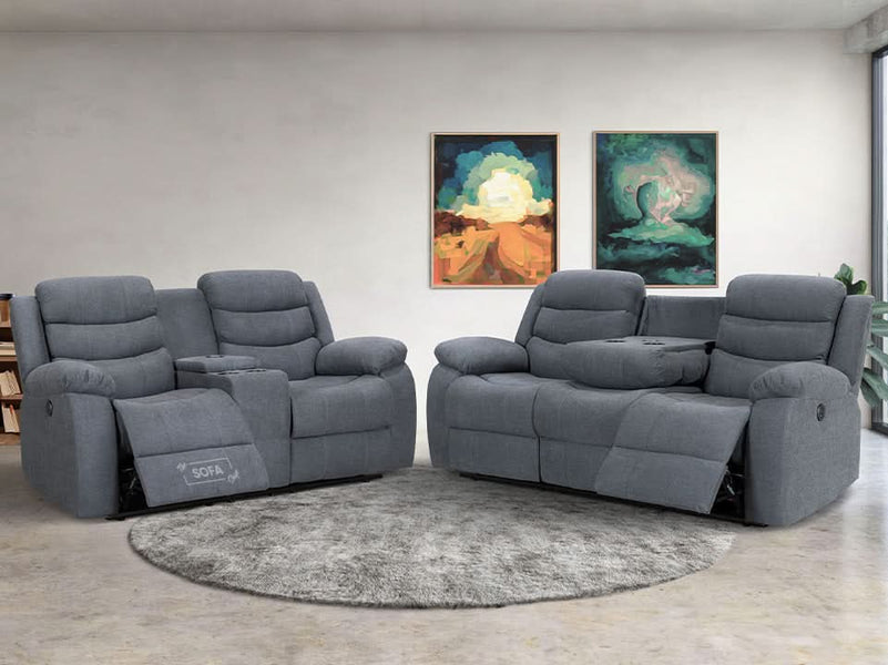 3+2 Fabric Electric Recliner Sofa Set Express Delivery