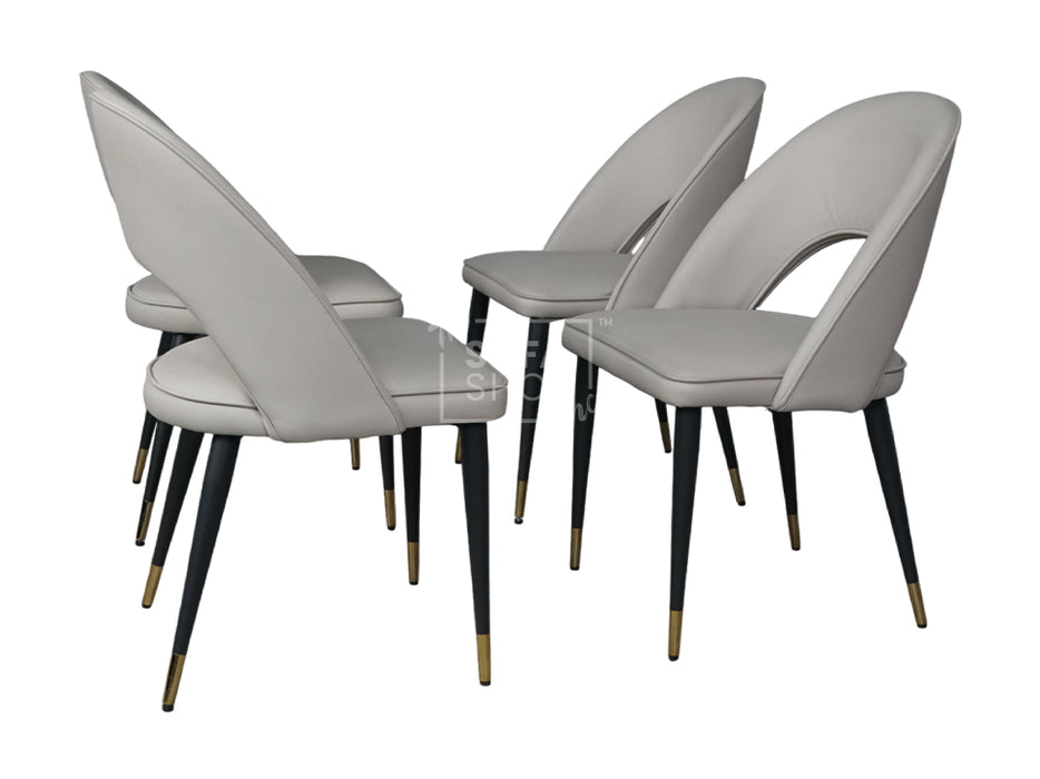 Dining Chair With Gold Legs - Astra