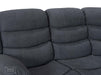 Electric Recliner Corner Sofa in Dark Grey Fabric with Console, Wireless Chargers & Cup Holders - Chelsea