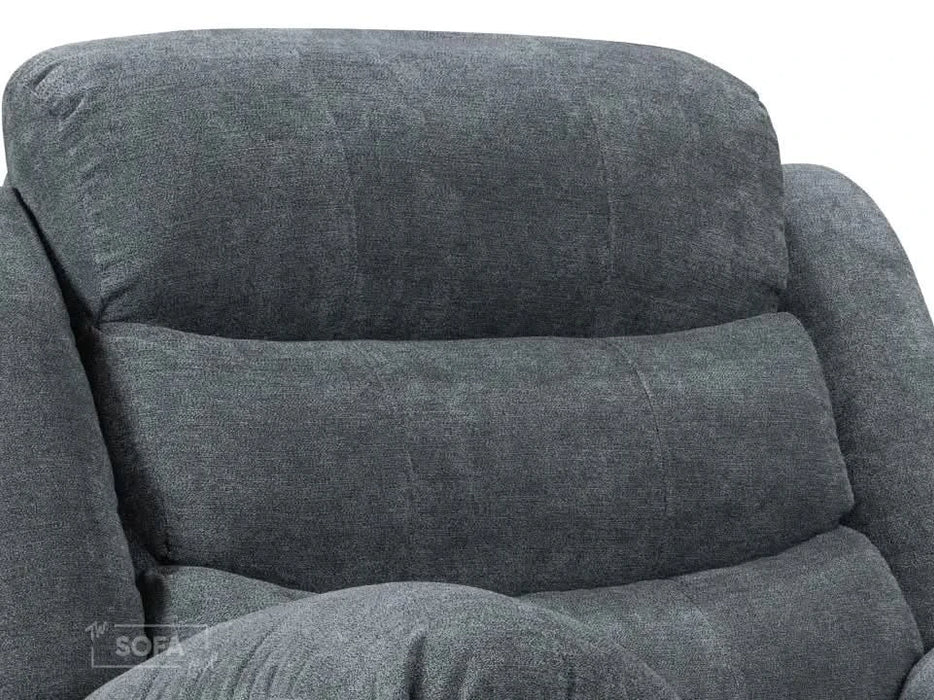Electric Recliner Chair in Grey Fabric | Smooth Power Reclining Mechanism | Chelsea | Sofa Sale