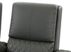 2 Seater Electric Recliner Sofa & Cinema Seats in Grey Real Leather With Power Lumbar Support, Chilled Cupholders,  Console, Storage Boxes - Assisi