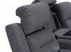 3+1 Electric Recliner Sofa Set in. Cinema Seat in Dark Grey Woven Fabric. 2 Piece Cinema Sofa with LED Cup Holders & Storage - Lawson