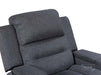 3+1 Electric Recliner Sofa Set in. Cinema Seat in Dark Grey Woven Fabric. 2 Piece Cinema Sofa with LED Cup Holders & Storage - Lawson