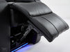 Leather Recliner Chair Electric with Cinema Seat with Tray Table, Cupholders, Massage Ultimate Relaxtion | Black Leather Aire | Capri | The Sofa Shop