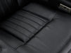 Electric Recliner Chair & Cinema Seat in Black Leather + Massage + Cup Holders + Table - Capri