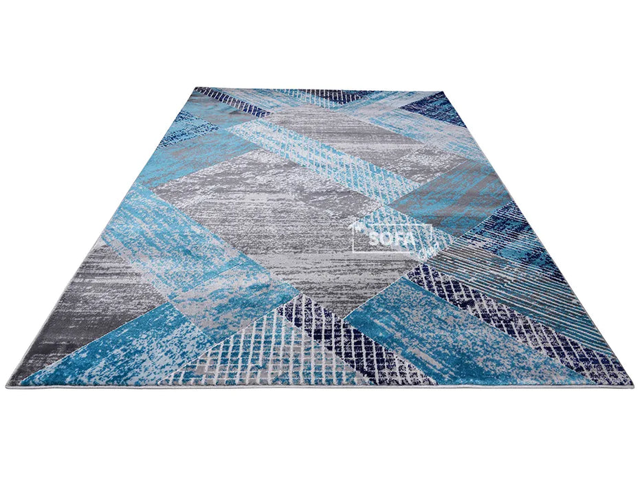 Blue Rug Woven Fabric in Small and Large Sizes- Baza