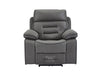 2+1 Electric Recliner Sofa Set inc. Cinema Seat in Grey Resilience Fabric. 2 Piece Cinema Sofa With LED Cup Holders & Usb Ports & Storage - Tuscany