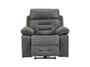 2+1 Electric Recliner Sofa Set inc. Cinema Seat in Grey Resilience Fabric. 2 Piece Cinema Sofa With LED Cup Holders & Usb Ports & Storage - Tuscany