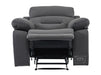 Electric Recliner Chair in Grey Velvet Fabric | Power Recliners & USB Ports | Foster | Sofa Sale