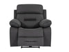 Fabric Cinema Seat in Grey with Power Headrest, Power Recliner & USB Charging Button | Grey Fabric | Sicily | The Sofa Shop