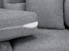 2 Seater Fabric Sofa in Beige Or Grey - Zenith