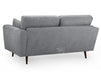 2 Seater Fabric Sofa in Beige Or Grey - Zenith