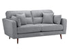 3+2 Seater Fabric Sofa in Beige Or Grey - Zenith