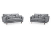 3+2 Seater Fabric Sofa in Beige Or Grey - Zenith