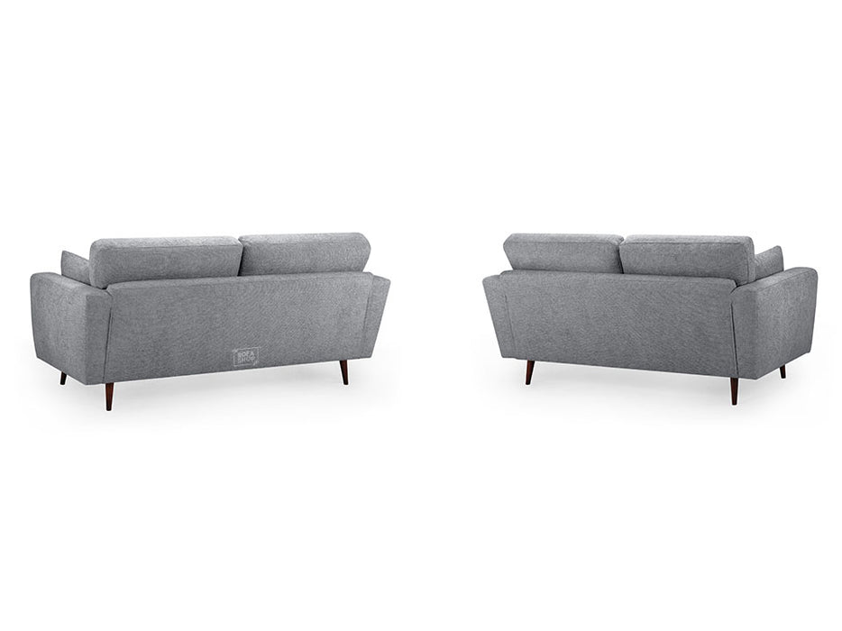 3+2 Seater Fabric Sofa in Beige Or Grey - Zenith