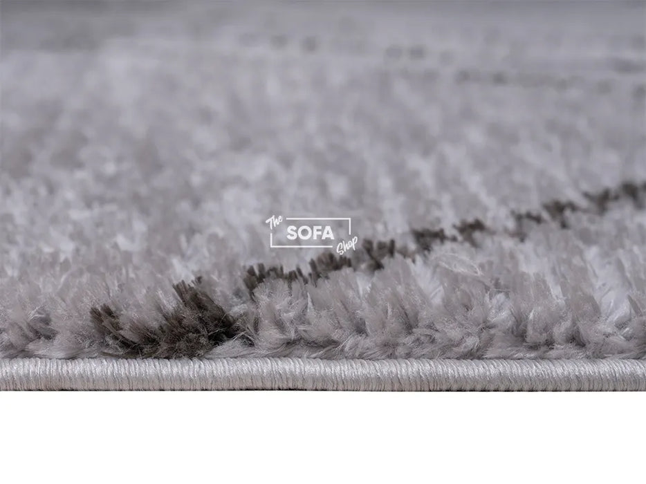 Grey Rug Shaggy Fabric in Small & Large Sizes - Carballo