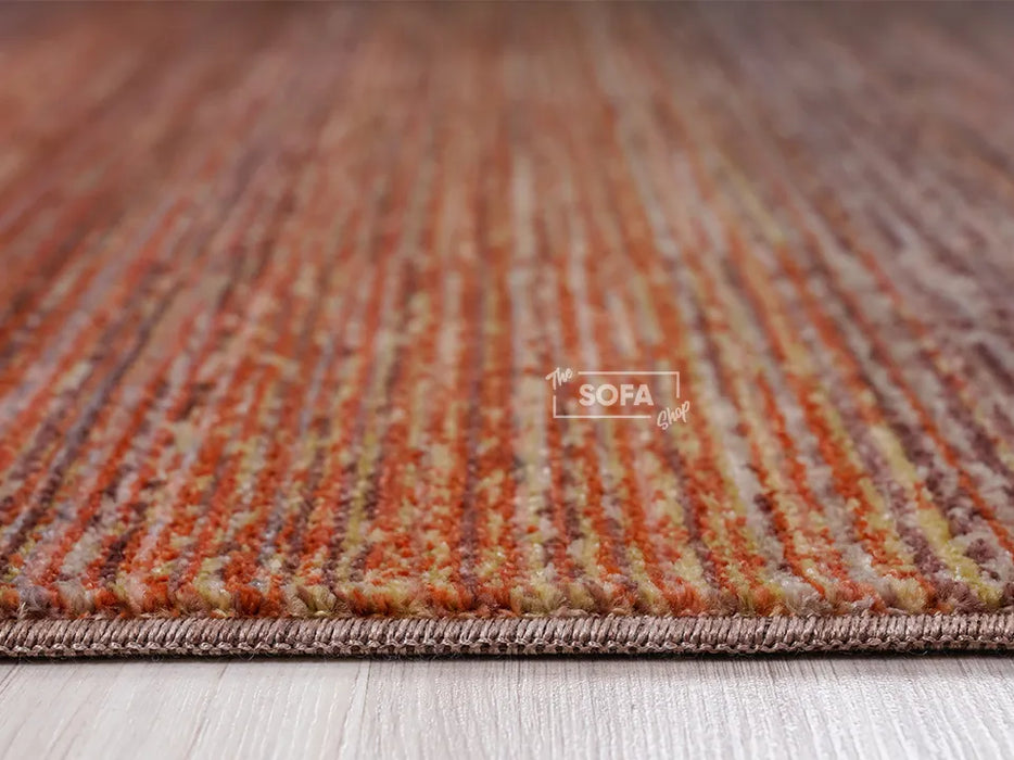 Orange Rug Woven Fabric in Small, Medium & Large Sizes - Pamplona