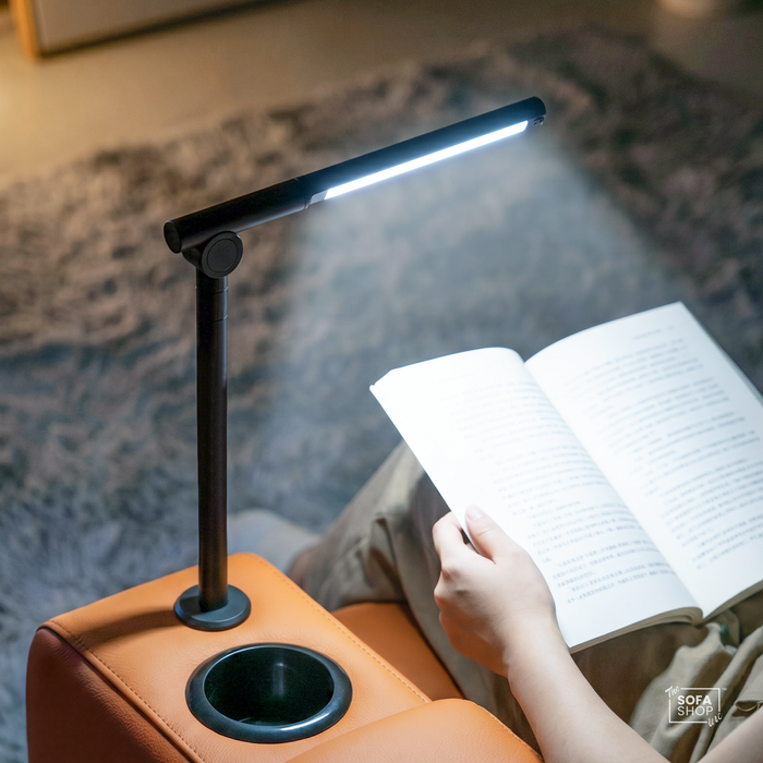 The Sofa Shop Adjustable LED Reading Lamp | Touch Control, Foldable | Black