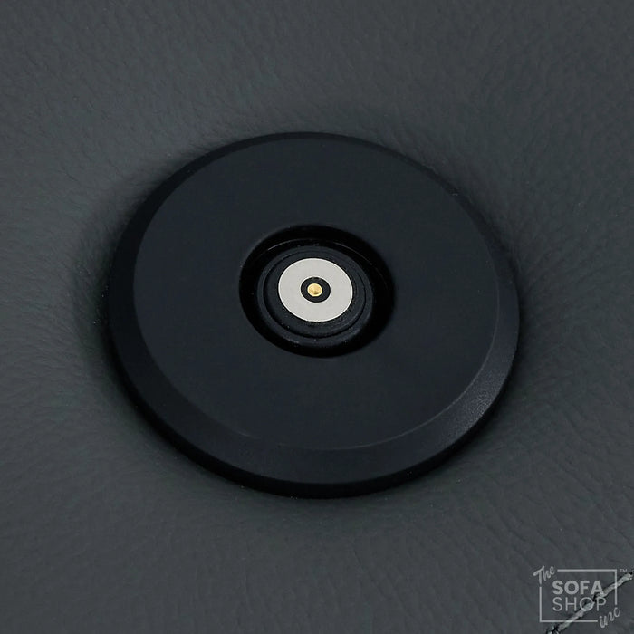 1 Seater Real Leather Electric Recliner Cinema Chair in Grey | Massage, Power Lumbar, Power Headrest, Power Grommet | Milano | The Sofa Shop