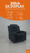 Siena Electric Recliner Chair & Cinema Seat in Black Fabric - Massage + Power Headrest + USB - Seat stained - EX Display Chair 89