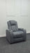 Pavia Electric Recliner Cinema Chair in Grey Fabric - Pet Hairs - Second Hand Chairs 311