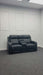 Venice 2 Seater Electric Cinema Recliner Sofa in Black Leather  - Small Scuff - Ex Display Sofas 285