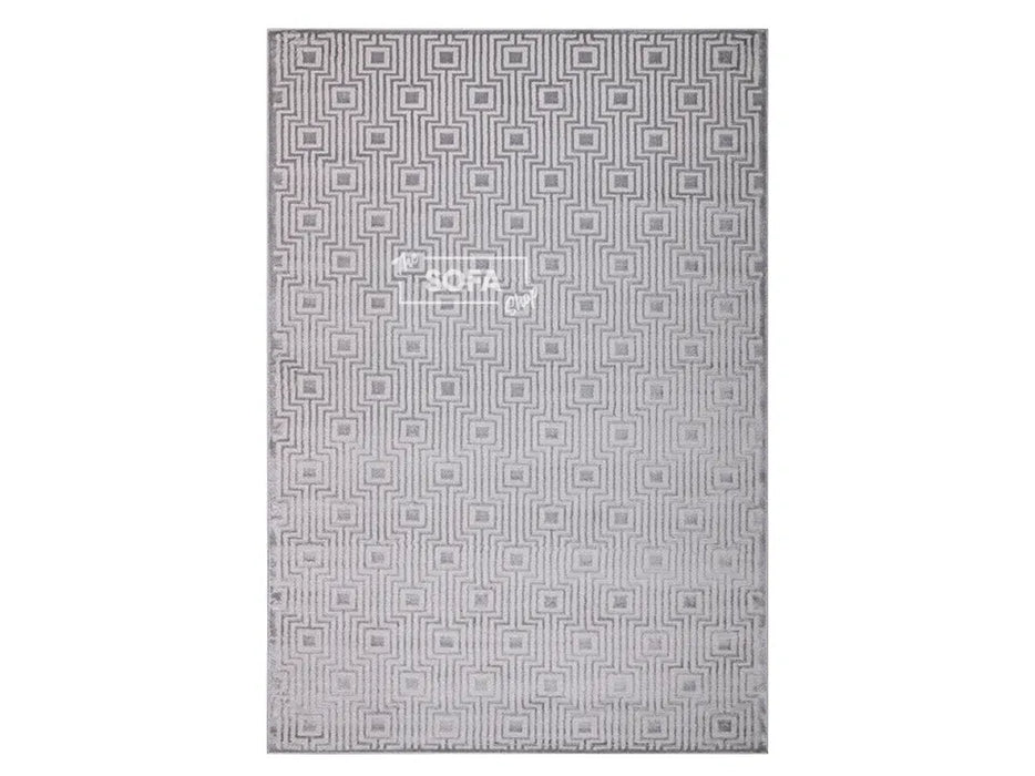 Grey Rug Woven Fabric in Small, Medium & Large Sizes - Altea