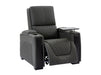 2+1  Seater Electric Recliner Sofa Set & Cinema Seats in Grey Real Leather With Power Lumbar Support & Power Headrests- Assisi